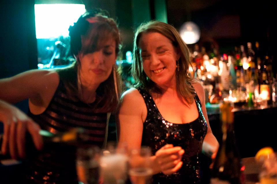 Behind the bar